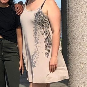 Voice of California tan dress